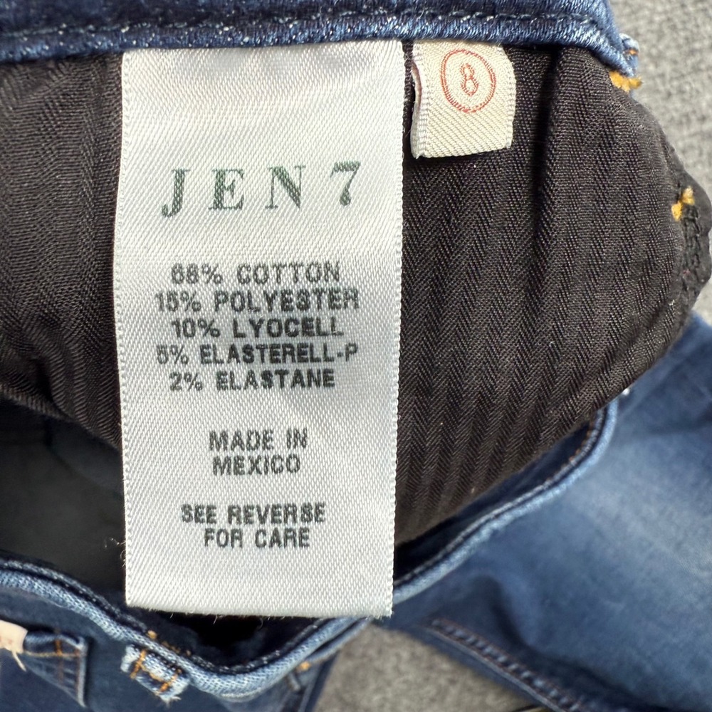 JEN7 By 7 For All Mankind Legging Ankle Jeans Dark Wash Size 8 Women's - Picture 7 of 15